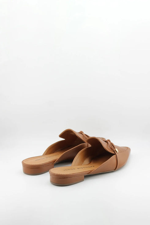 Jorge Bischoff Perforated Pointed-Toe Slip-On Loafer